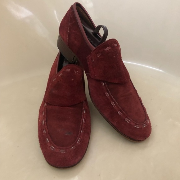 Rich red handcrafted in Italy men loafers